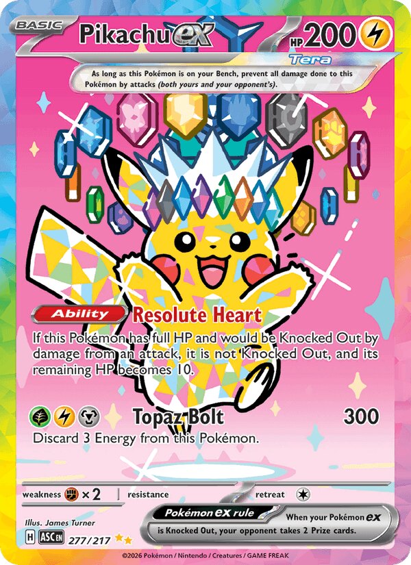 Pikachu ex, Ascended Heroes 277/217