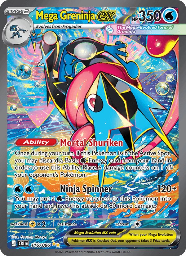 Mega Greninja ex, Chaos Rising 116/086