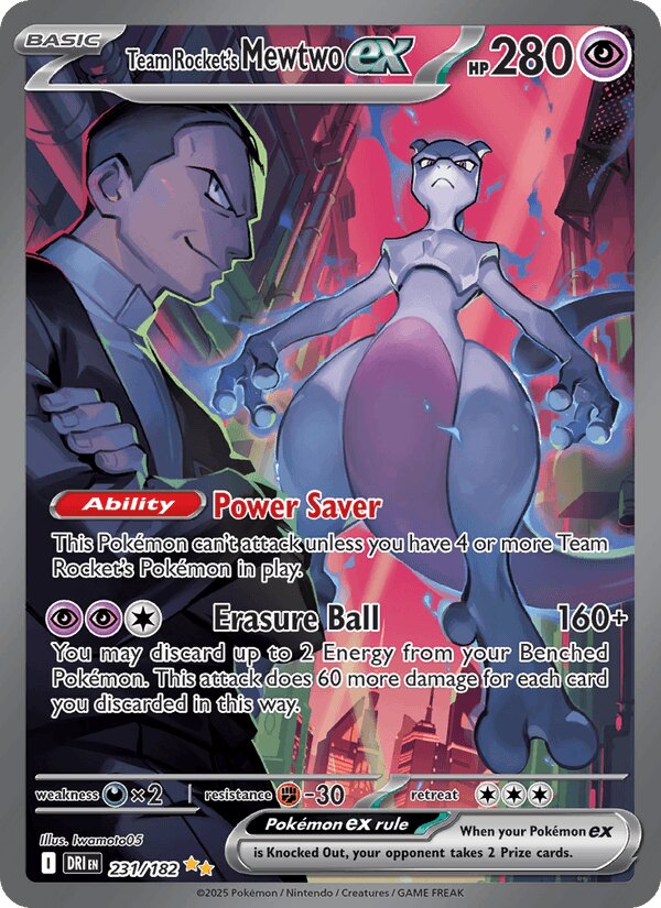 Team Rocket's Mewtwo ex, Destined Rivals 231/182