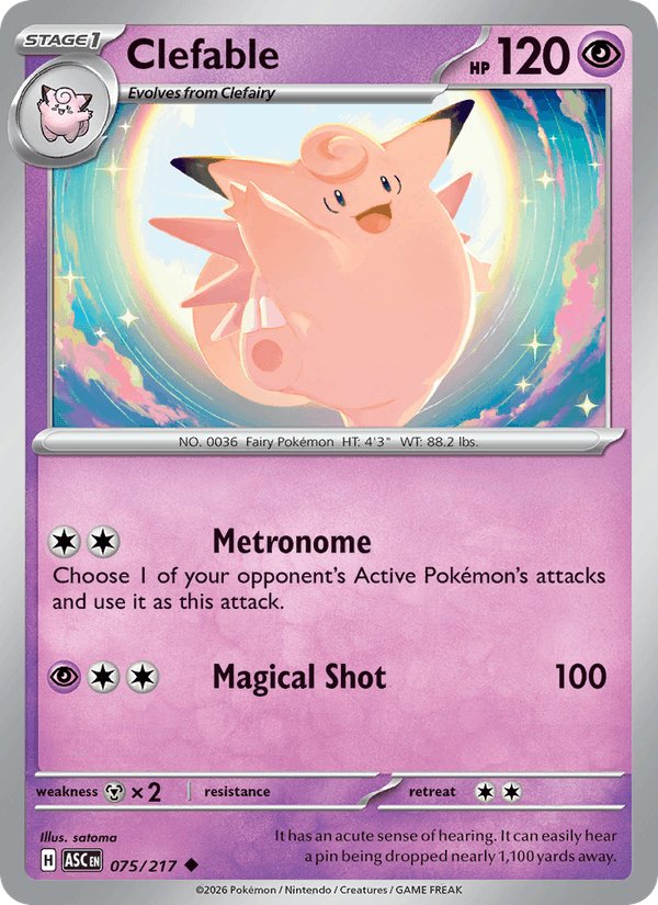 Clefable — Ascended Heroes 075/217
