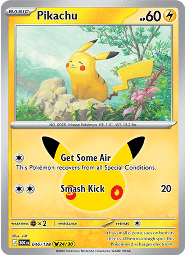 Pikachu — 30th Celebration 046/128