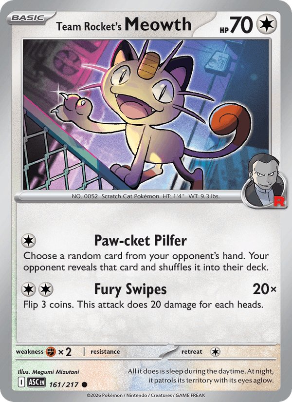 Team Rocket's Meowth — Ascended Heroes 161/217